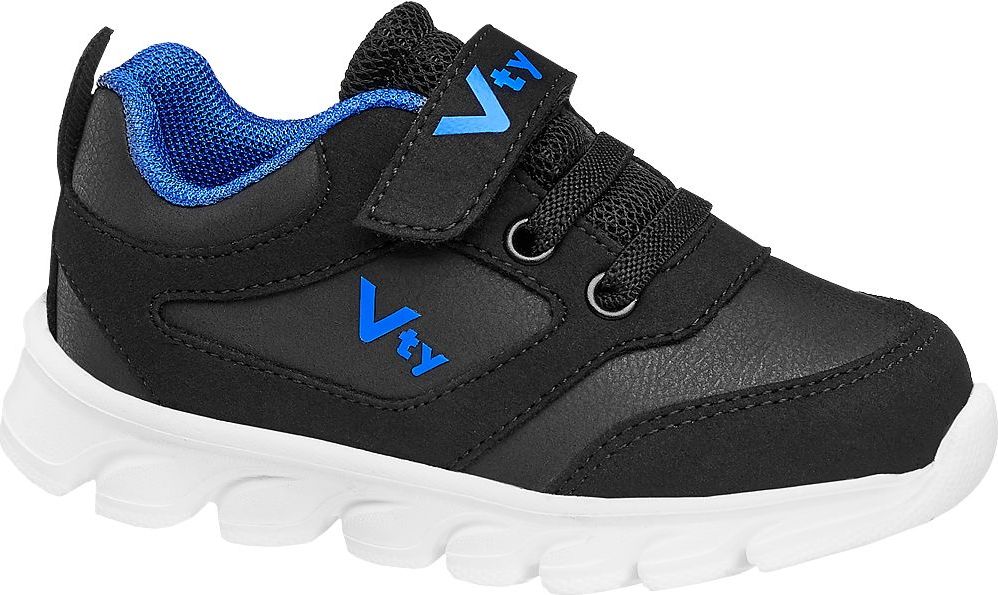 Deichmann - Vty Černé dětské tenisky na suchý zip Vty 22 černá - obrázek 1