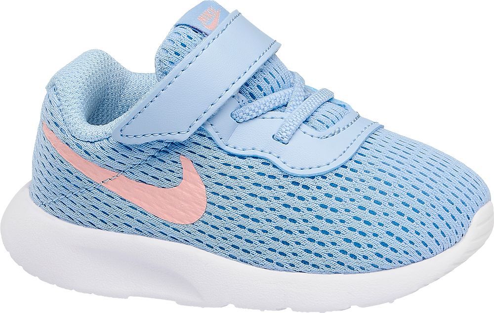 Deichmann - NIKE Světle modré dětské tenisky na suchý zip Nike Tanjun TD 26 modrá - obrázek 1