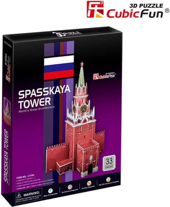 CubicFun 3D Puzzle - Spasskaya Tower (Russia) - Difficulty : 4/8 - obrázek 1