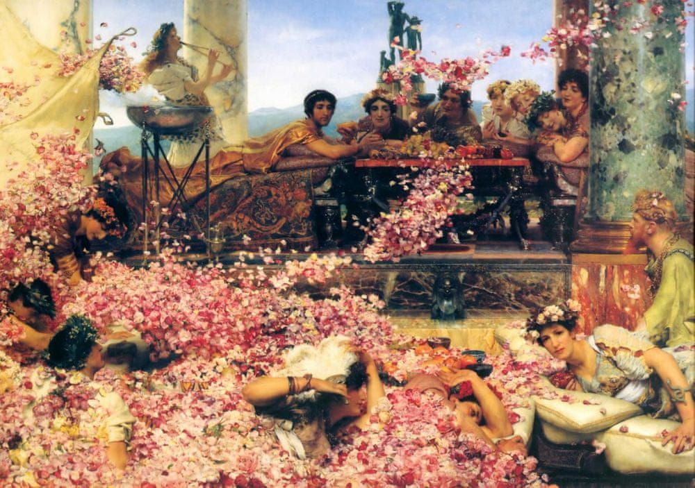 Grafika Puzzle 1000 dílků Sir Lawrence Alma-Tadema : The Roses of Heliogabalu - obrázek 1