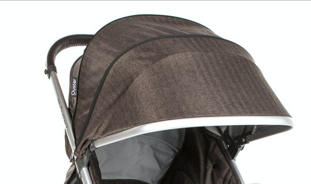 Stříška ke kočárku BabyStyle Oyster Zero TRUFFLE 2019 - obrázek 1