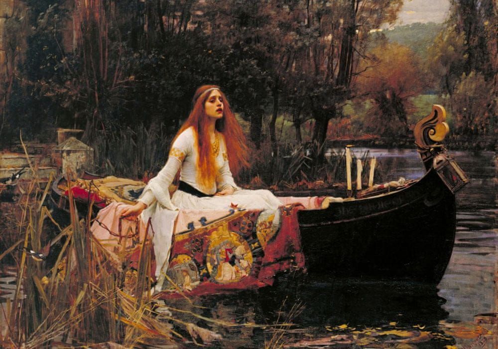 Grafika Puzzle 1000 dílků Waterhouse John William : The Lady of Shalott, 1888 - obrázek 1