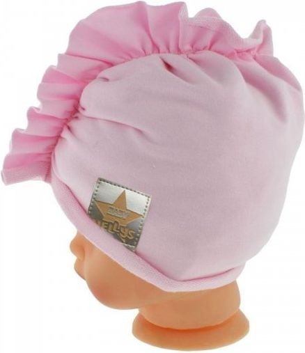 Baby Nellys Jarní/podzimní bavlněná čepice - turban, sv. růžová - 44/48 čepičky obvod - obrázek 14