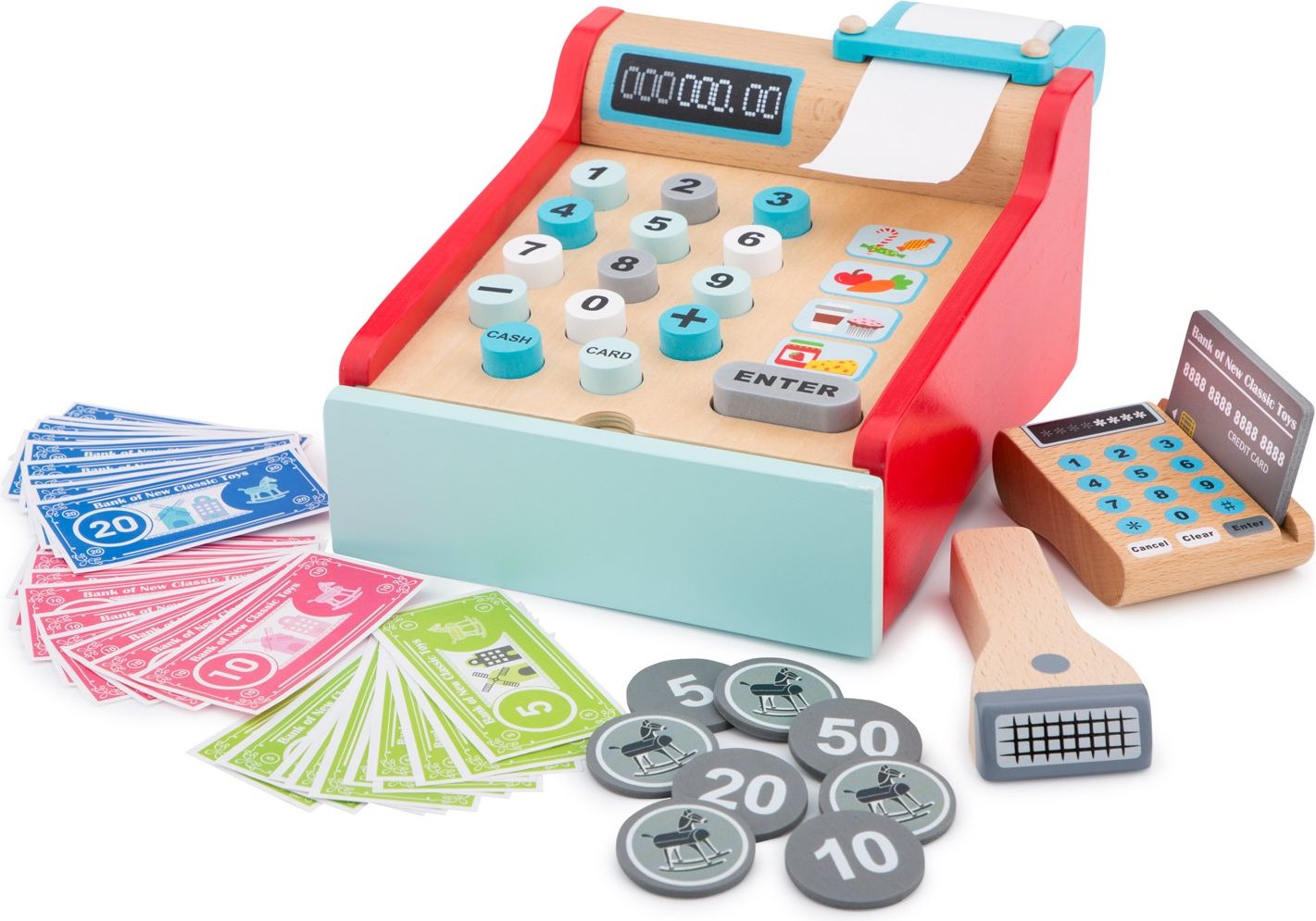 New Classic Toys Dřevěná pokladna - obrázek 1
