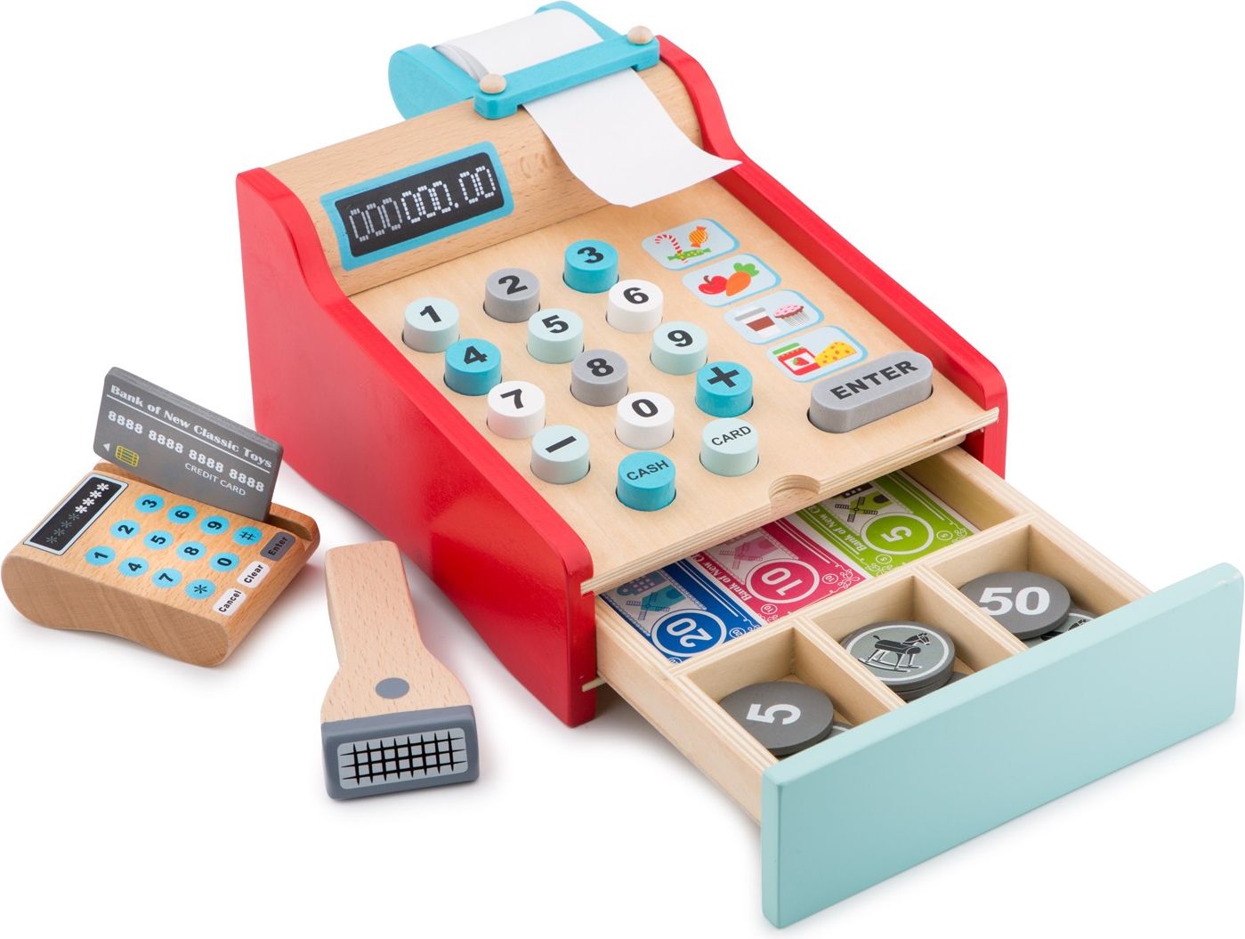 New Classic Toys Dřevěná pokladna - obrázek 2