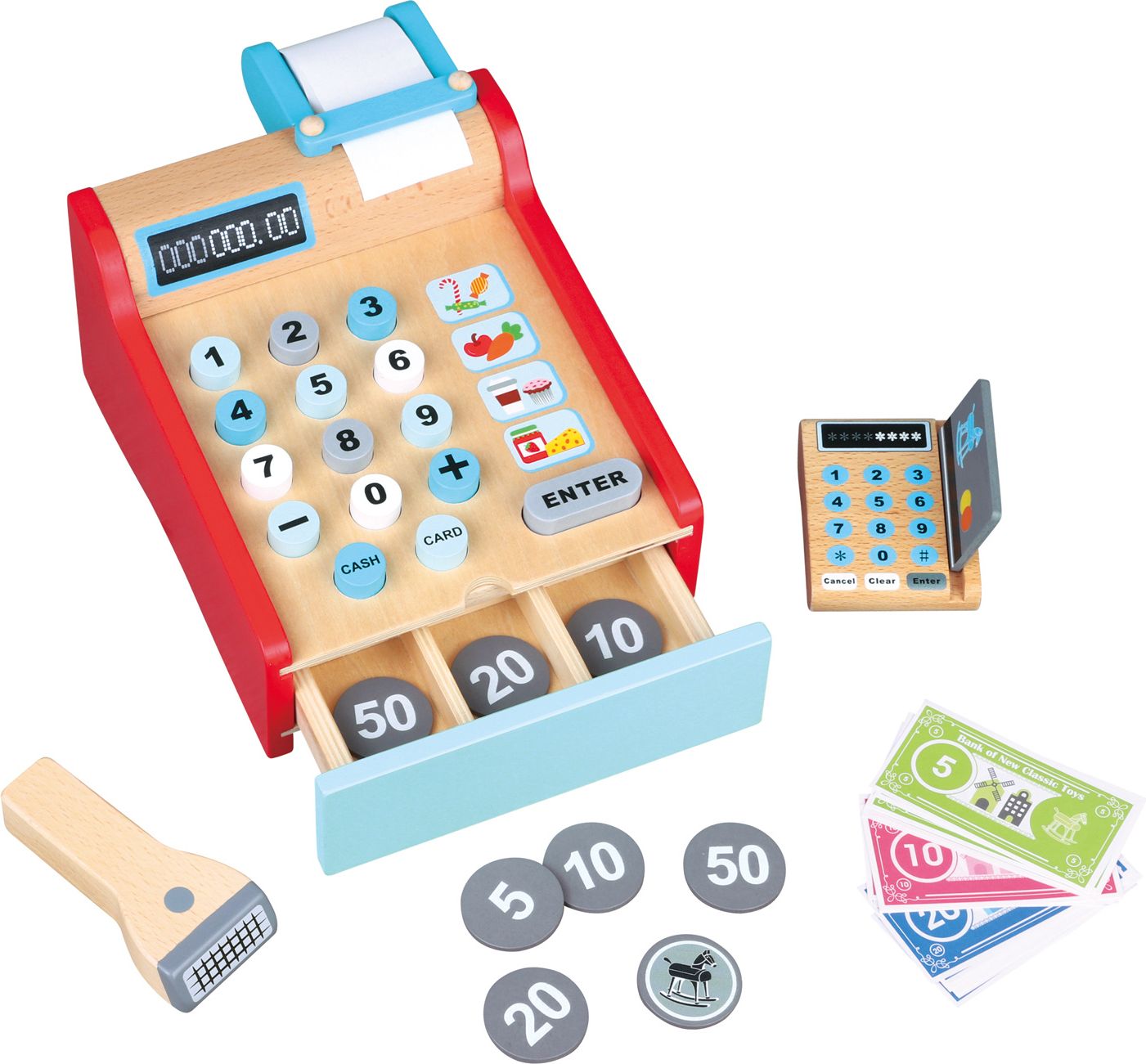 New Classic Toys Dřevěná pokladna - obrázek 3