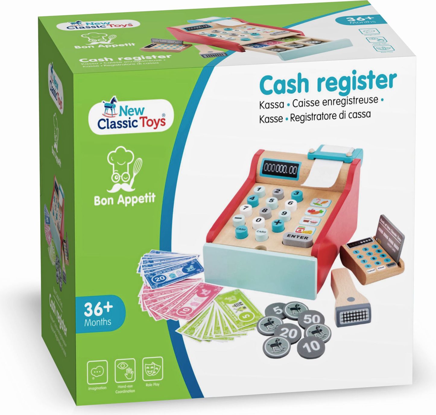 New Classic Toys Dřevěná pokladna - obrázek 7