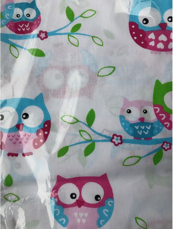 2-dílné povlečení do postýlky 90/120 cm Baby Dreams sovičky pink - obrázek 2
