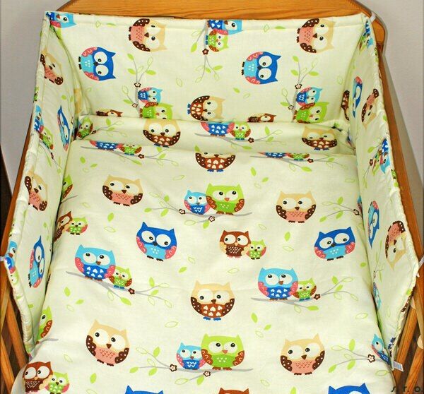 2-dílné povlečení do postýlky 90/120 cm Baby Dreams sovičky pastel - obrázek 1