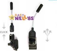 Slunečník, deštník do kočárku Baby Nellys ® - amarant - obrázek 2