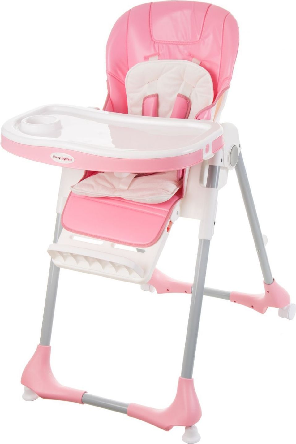 Jídelní židlička Moby system Dalia Pink - obrázek 1