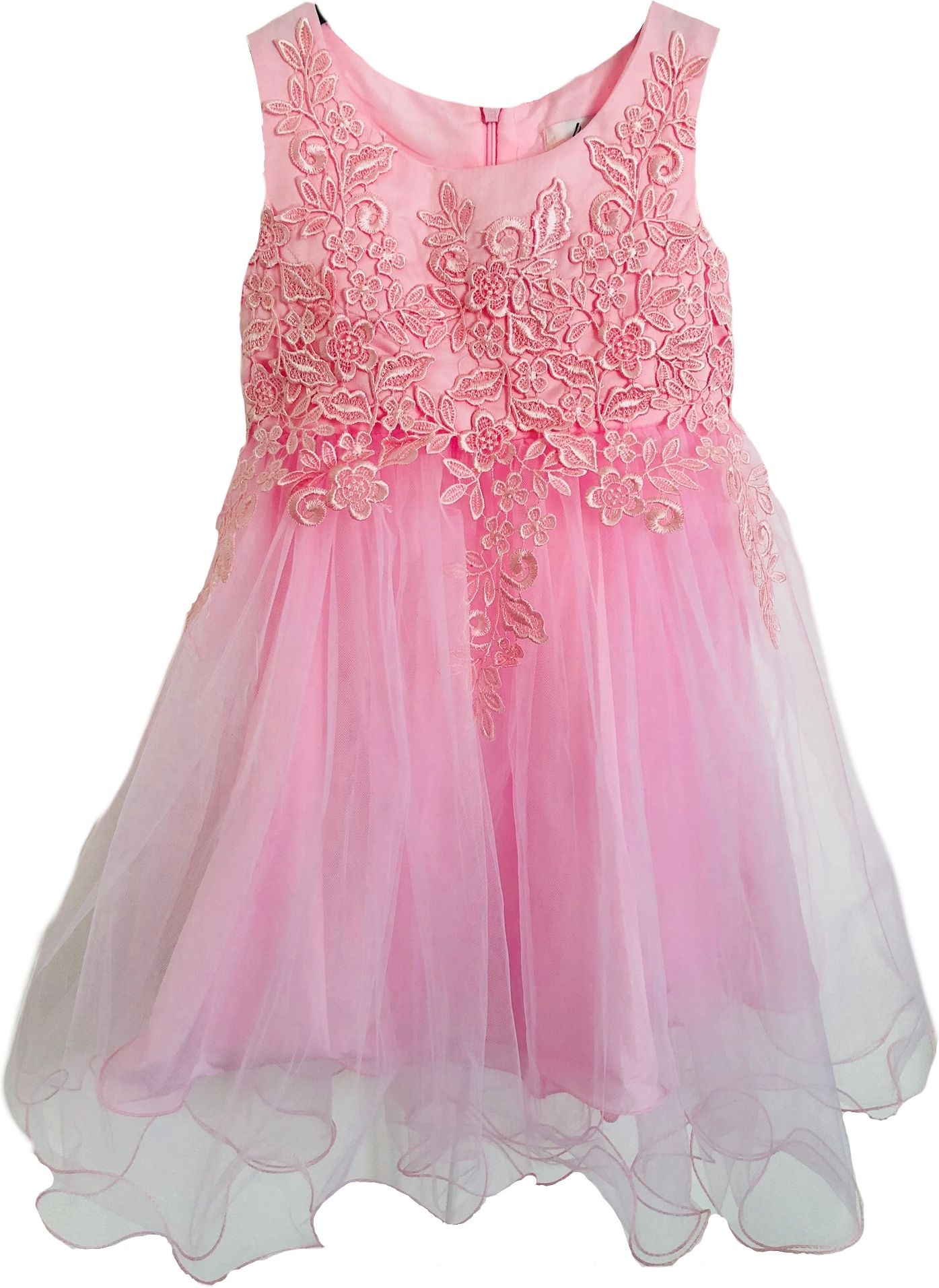 Růžové šaty pro drůžičky 104 - 4 roky - obrázek 1