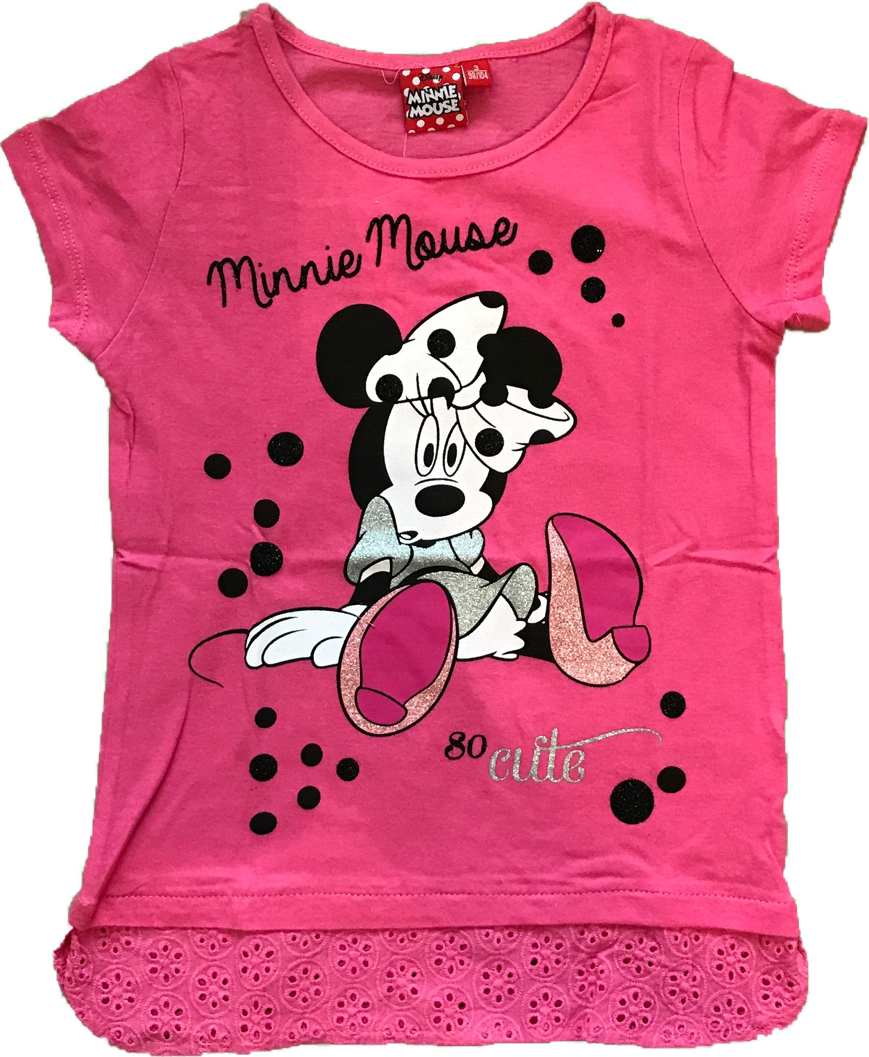 Tričko Minnie Mouse - růžová 104 - 4 roky - obrázek 1