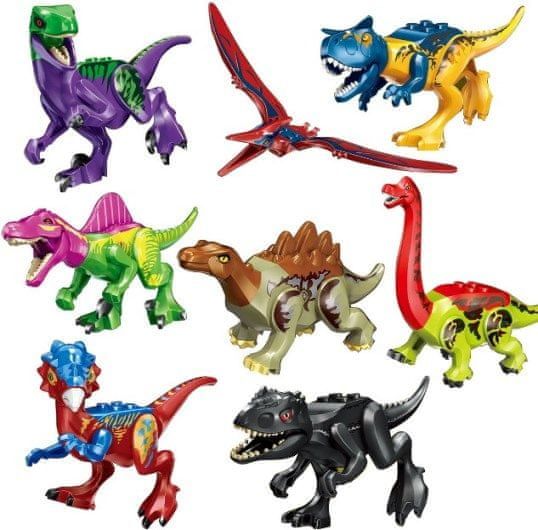 KOPF Figurky Jurský park dinosauři sada 8ks II 8cm barevní - obrázek 1