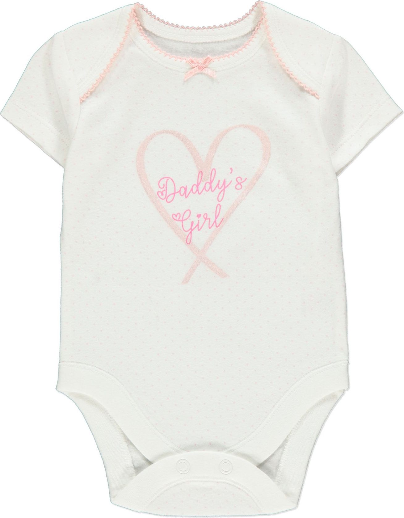 Kojenecké body GEORGE, bílé, nápis Daddy's Girl Velikost: 80 - 86cm (12 - 18 měsíců) - obrázek 1