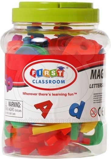 Magnetická písmena a číslice - 80 kusů - obrázek 2