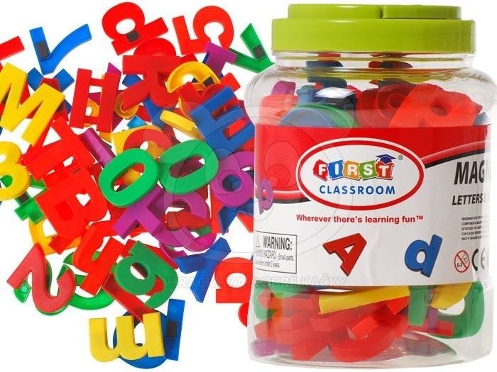 Magnetická písmena a číslice - 80 kusů - obrázek 3