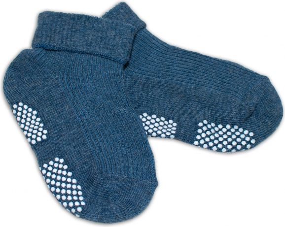 Kojenecké ponožky Risocks protiskluzové - grafitové, 12-24 m - obrázek 1