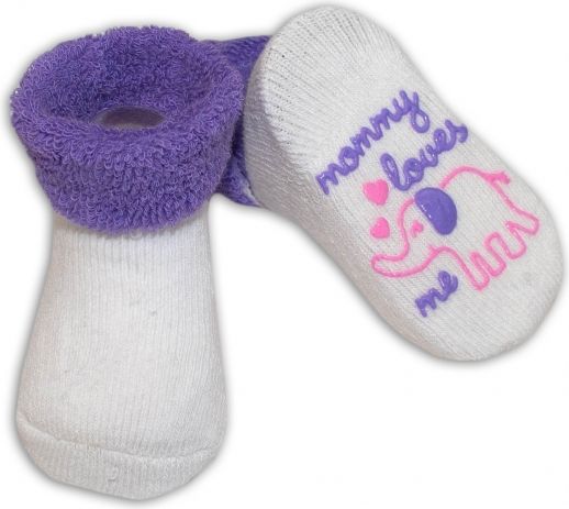 Kojenecké ponožky Risocks různé motivy - fialová - obrázek 1