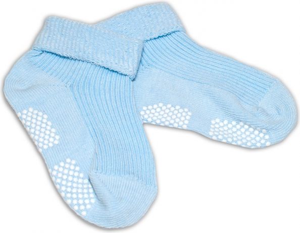 Kojenecké ponožky Risocks protiskluzové - sv. modré, 12-24 m - obrázek 1