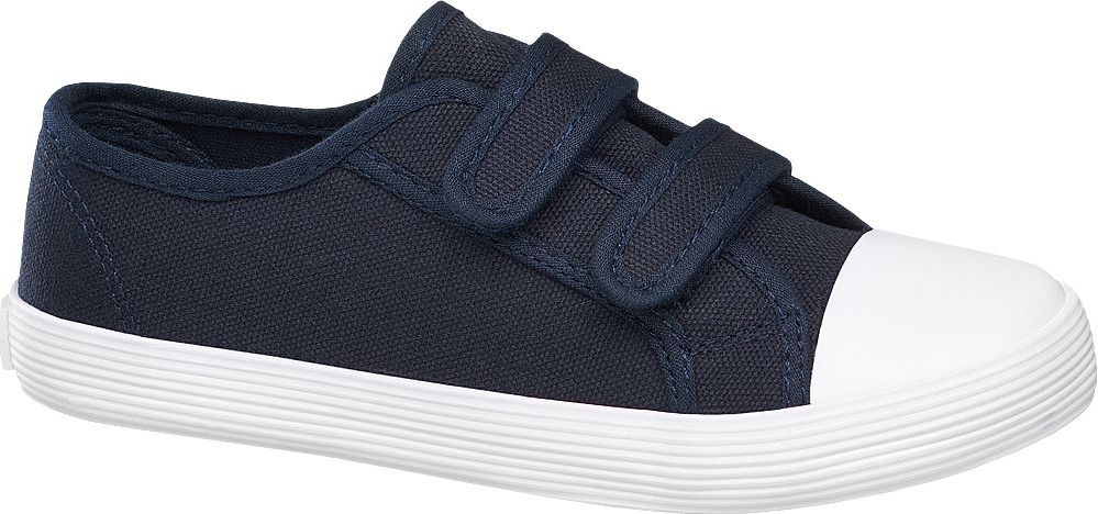 Deichmann - Victory Modré plátěné tenisky na suchý zip Victory 34 modrá - obrázek 1