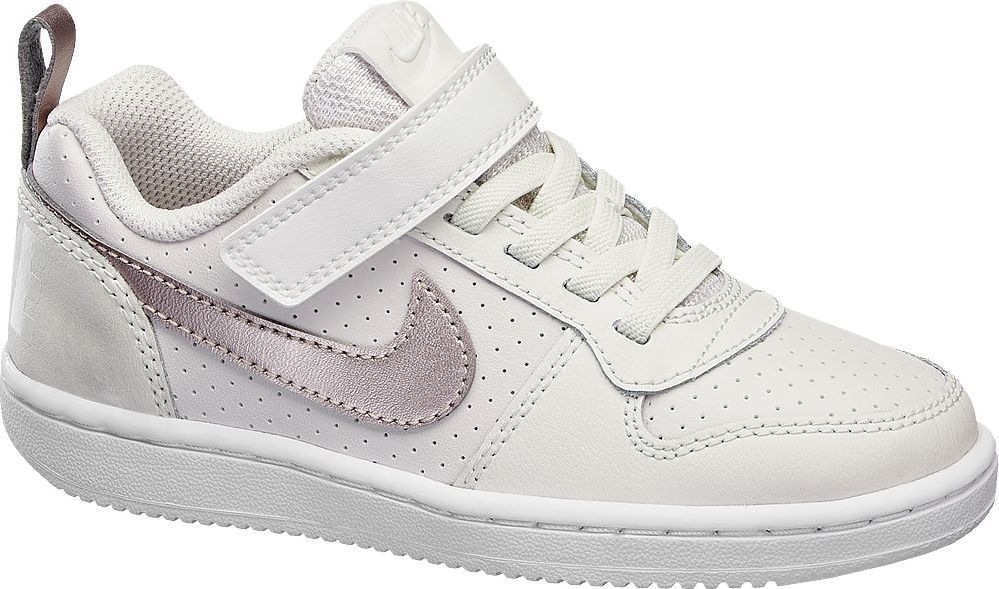 Deichmann - NIKE Bílé tenisky na suchý zip Nike Court Borough Low Bpv 31 bílá - obrázek 1