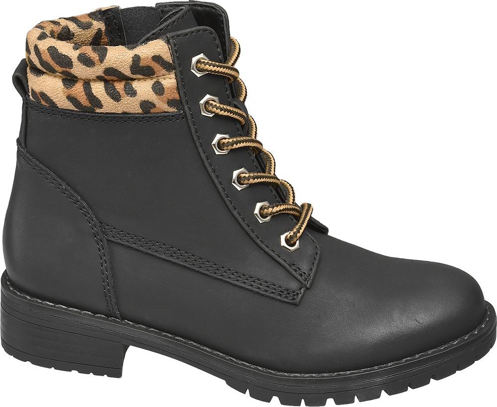 Deichmann - Venice Černá kotníková obuv Venice se zipem 34 černá - obrázek 1