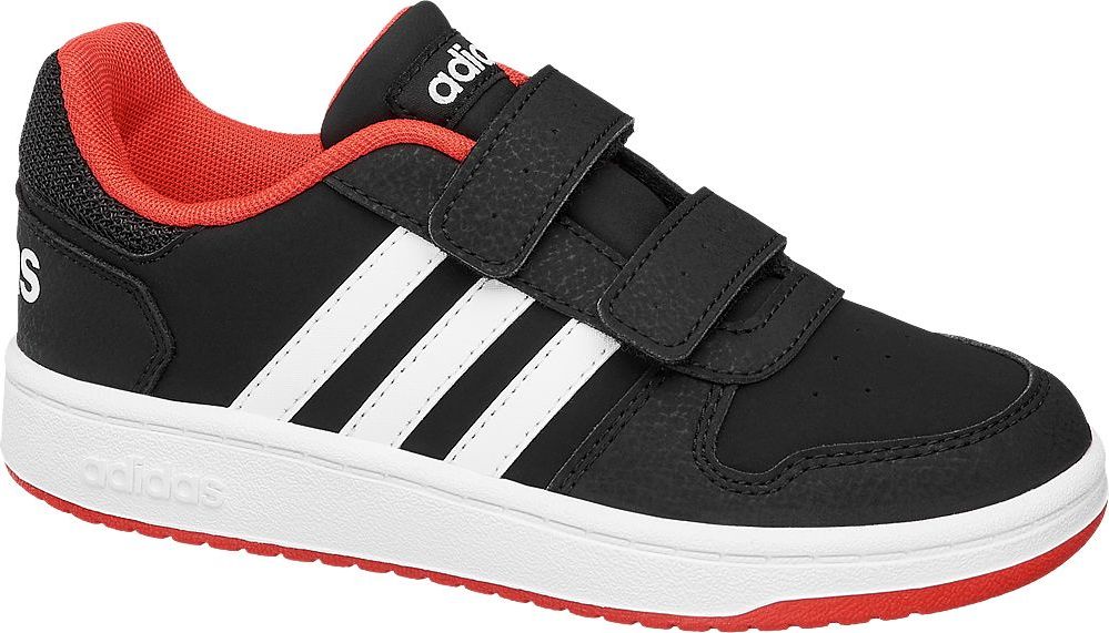 Deichmann - adidas Černé tenisky na suchý zip Adidas Hoops 2.0 30 černá - obrázek 1