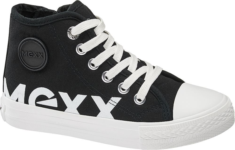 Deichmann - MEXX Černé kotníkové plátěné tenisky Mexx 28 černá - obrázek 1