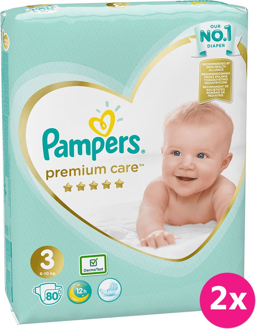 PAMPERS Premium Care 3 MIDI (6-10 kg) 160 ks Jumbo Pack – jednorázové pleny - obrázek 1