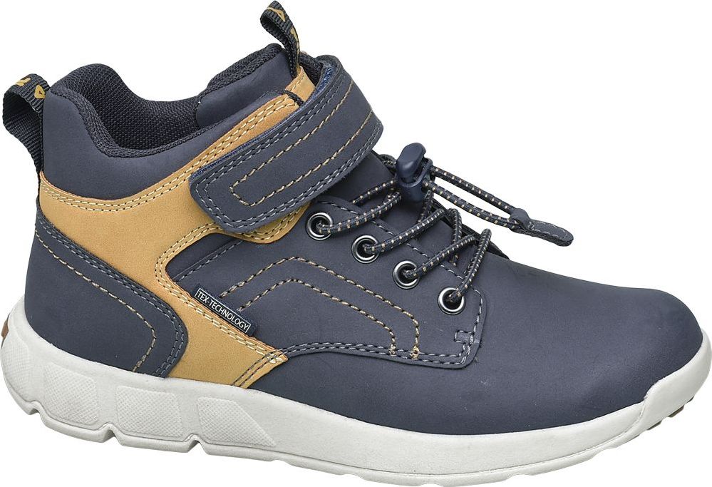Deichmann - Fila Modré kotníkové tenisky na suchý zip Fila s TEX membránou 34 modrá - obrázek 1