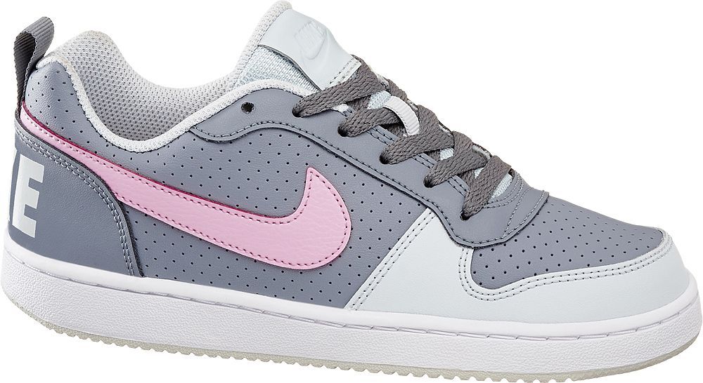 Deichmann - NIKE Šedé slip-on tenisky Nike Court Borough Low (Psv) Pre-School 30 šedá - obrázek 1