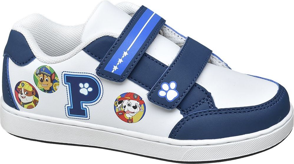 Deichmann - Paw Patrol Bílo-modré tenisky na suchý zip Tlapková patrola 28 bílá - obrázek 1