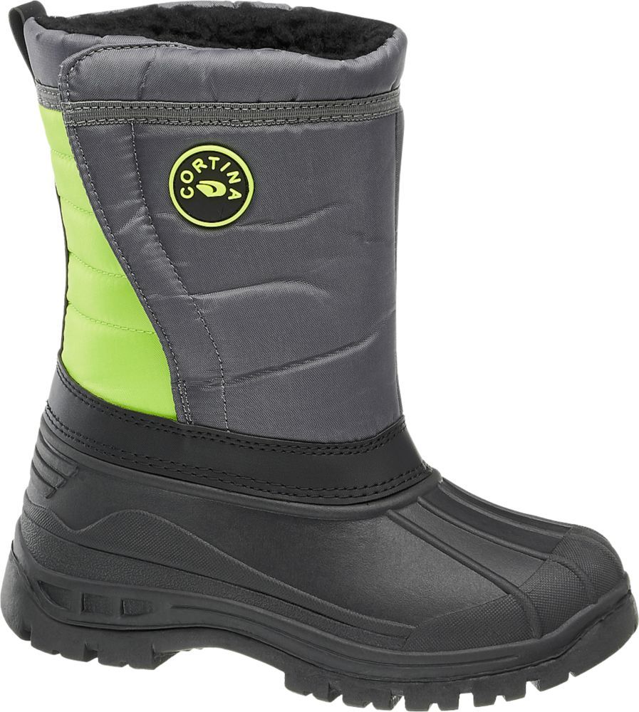 Deichmann - Cortina Černo-šedé chlapecké sněhule Cortina 40 černo-šedá - obrázek 1