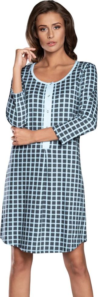 ITALIAN FASHION Dámská noční košile Italian Fashion Devi r.3/4 modrá 2XL - obrázek 1