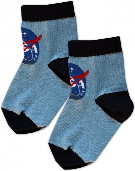 Baby Nellys Bavlněné ponožky Nasa - modré - 17-18 vel. ponožek - obrázek 6