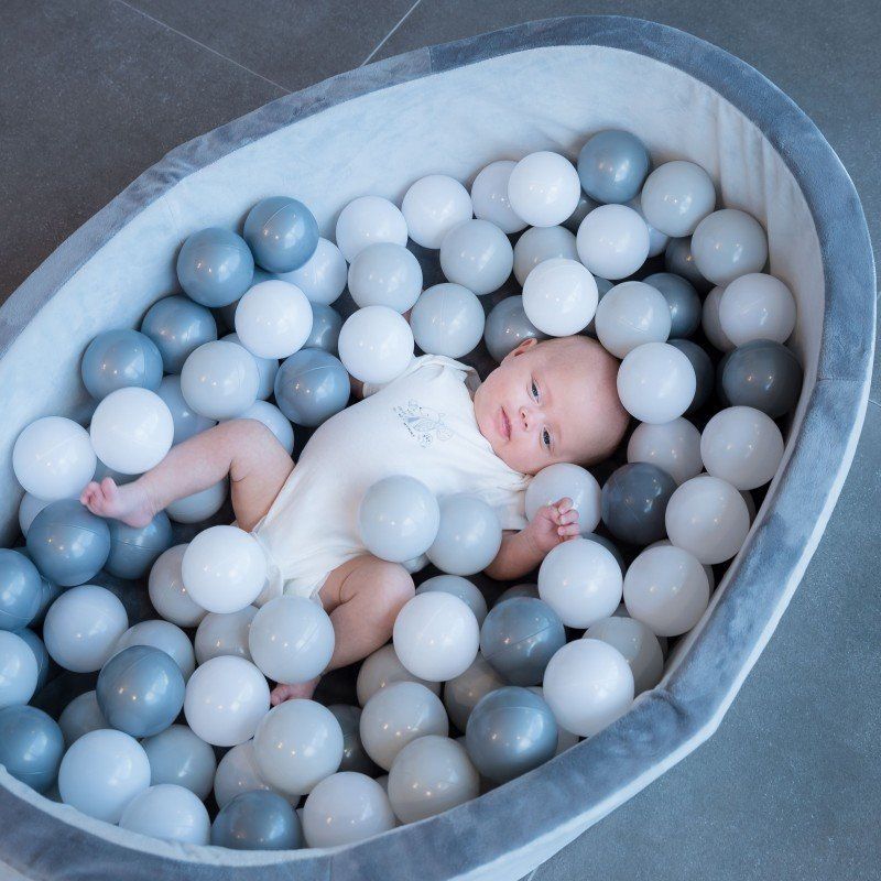 B-Play Bazének s míčky B-Ball Pit Play Gym Grey - obrázek 2