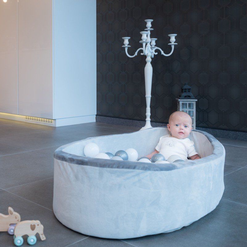 B-Play Bazének s míčky B-Ball Pit Play Gym Grey - obrázek 7