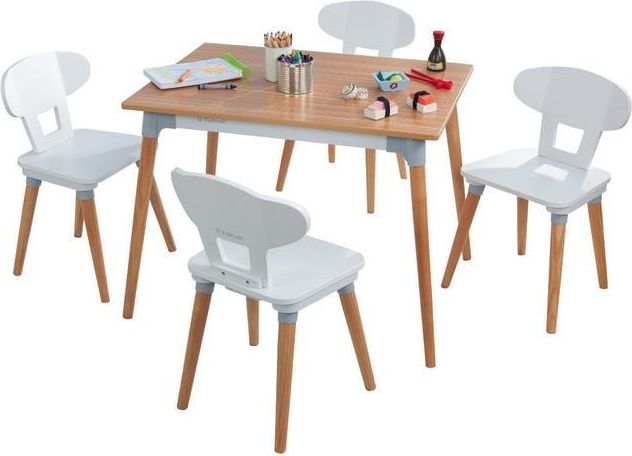 KidKraft Set stolu a 4 židlí Mid-Century