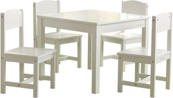 KidKraft Set stolu a 4 židlí Farmhouse bílé - obrázek 2