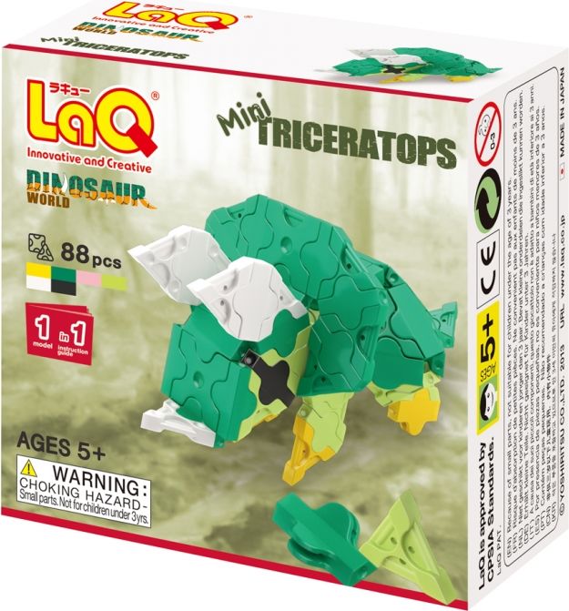 LaQ Dinosaur World Mini Triceratops - obrázek 1