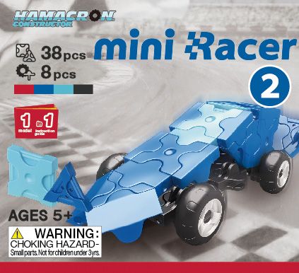 LaQ Hamacron Mini Racer BLUE - obrázek 1