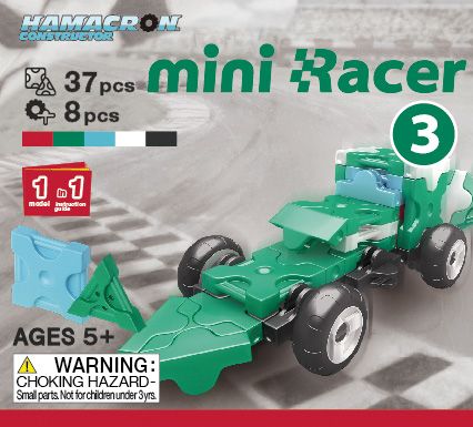 LaQ Hamacron Mini Racer GREEN - obrázek 1