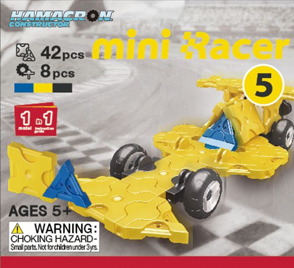 LaQ Hamacron Mini Racer YELLOW - obrázek 1
