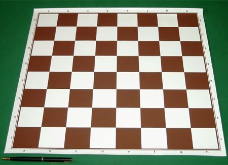 Plátěná šachovnice Nr.5 - hnědá - obrázek 1