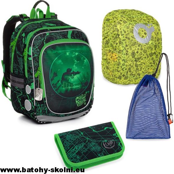 Školní batoh 4 dílný set ENDY 20014 B Large Topgal - obrázek 1