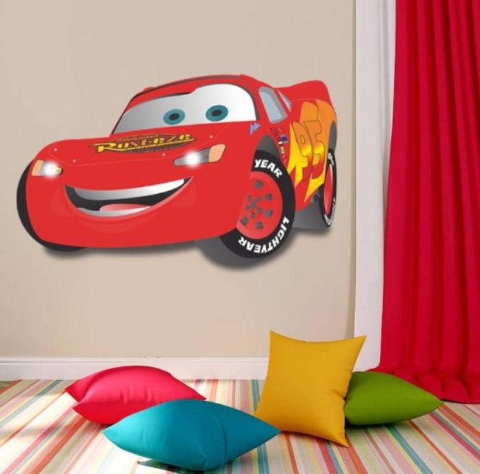 SAMOLEPKY NA ZEĎ RED CAR - obrázek 1