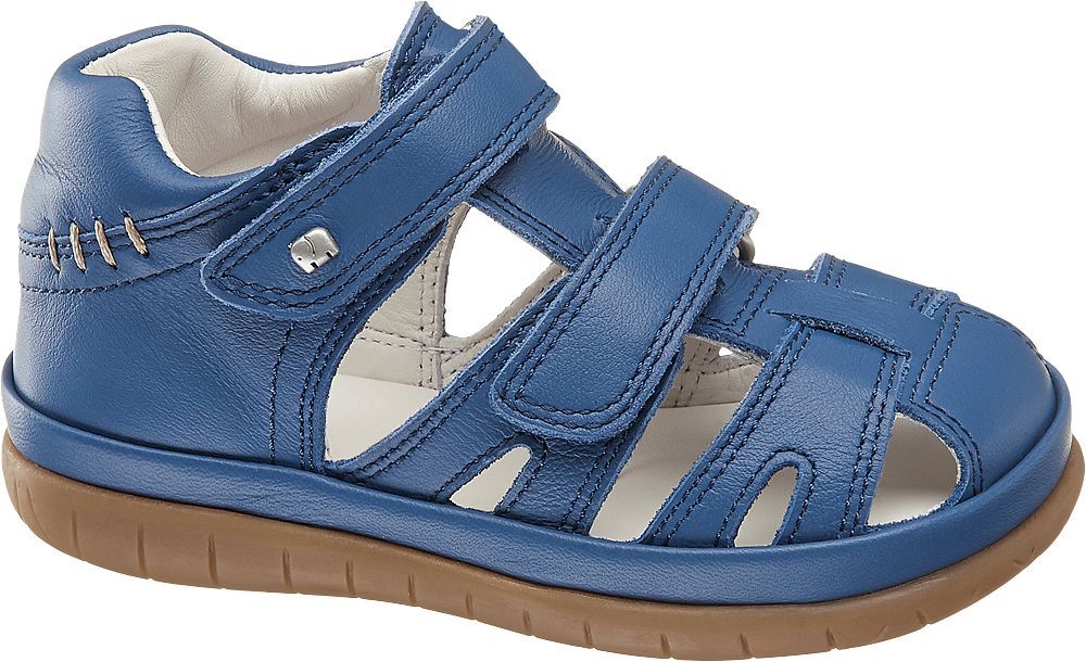 Deichmann - Elefanten Kožené sandály s pevnou patou 22 modrá - obrázek 1
