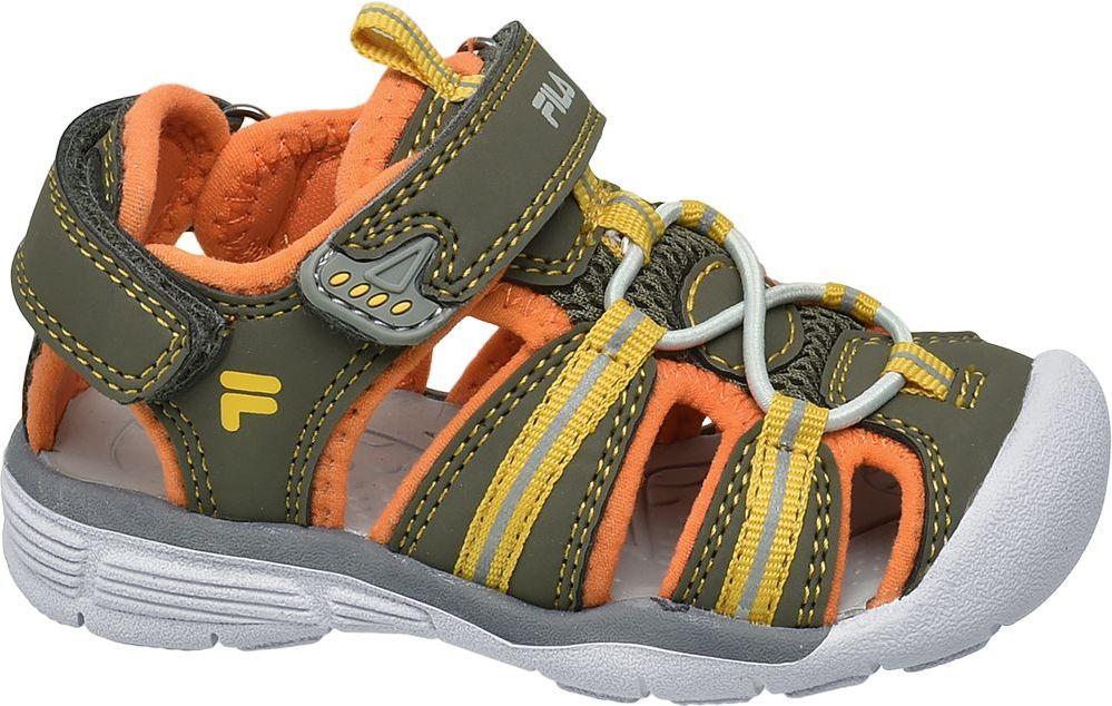 Deichmann - Fila Sandály s pevnou špičkou 22 olivová - obrázek 1