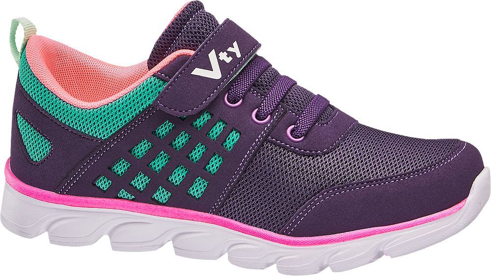 Deichmann - Vty Fialové tenisky na suchý zip Vty 35 světle fialová - obrázek 1